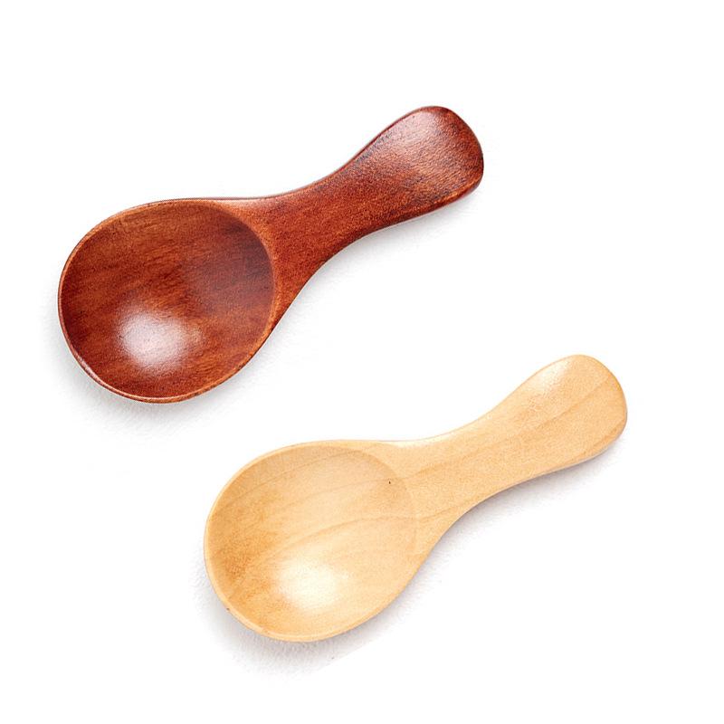 Refined Wooden Spoon for Tea, Milk Powder, and Desserts - Engravable Design