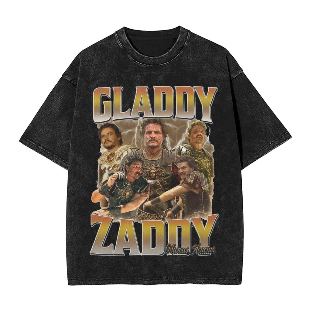 Pedro Pascal Merch Washed T Shirt for Unisex Women Streetwear Hip Hop TShirts Printed Tees Tops Cotton