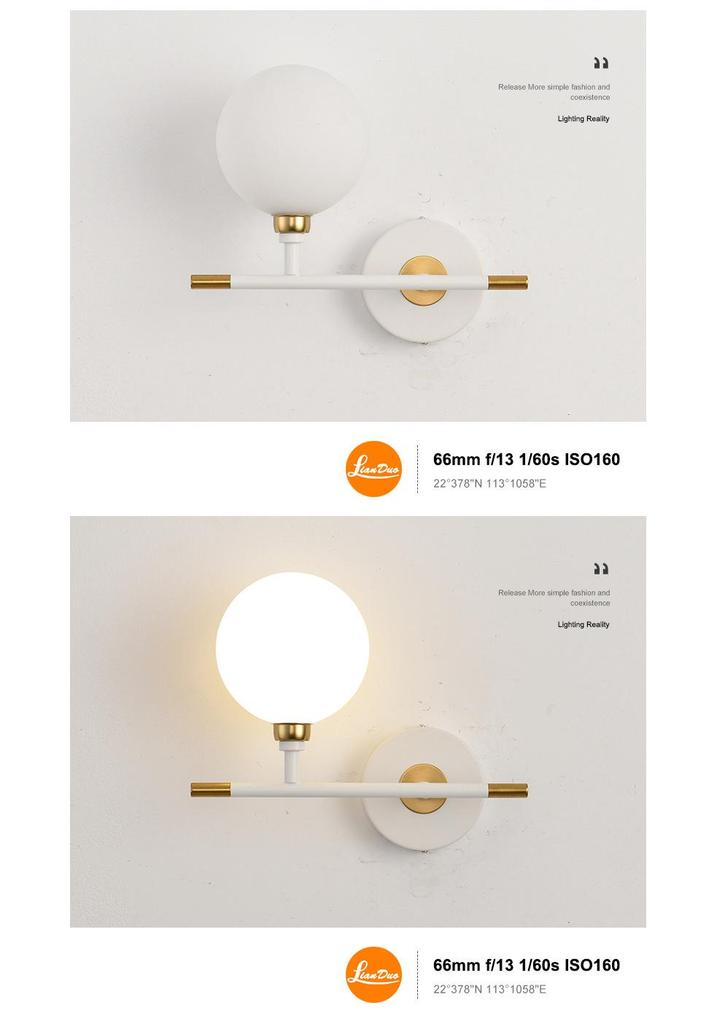 Modern American Wall Lamp: Luxurious Bedroom, Living Room, Hotel Hallway & Corridor Lighting