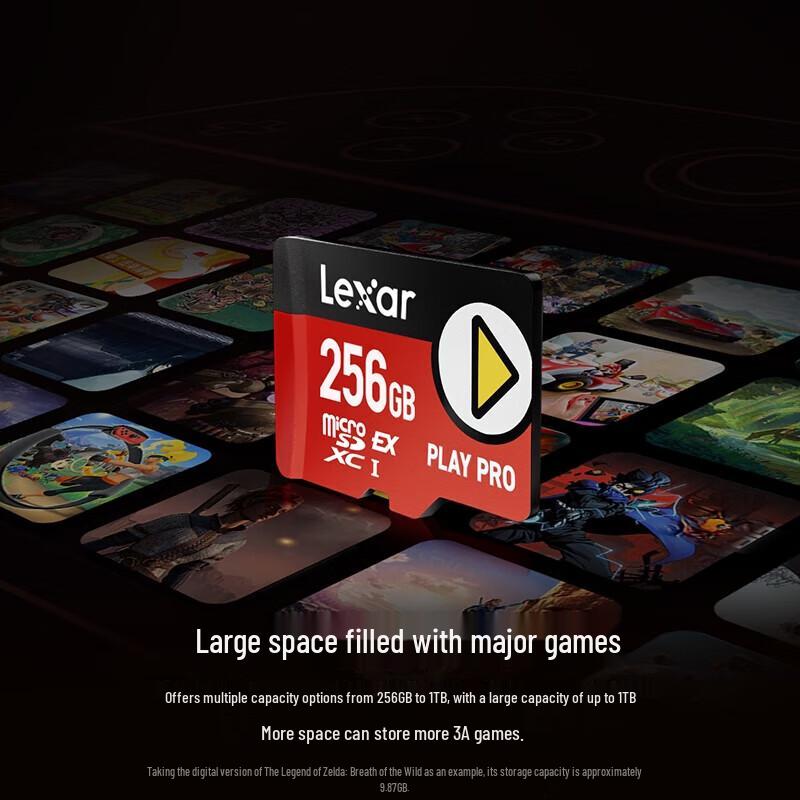 Lexar 256GB MicroSD Express PLAY PRO Storage Card