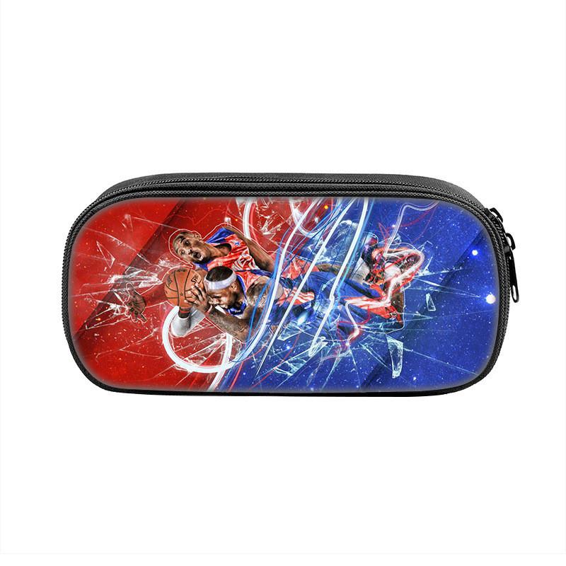 Nba Kobe Bryant Pen Case With Large Capacity Nylon Storage Bag For Students And Fans