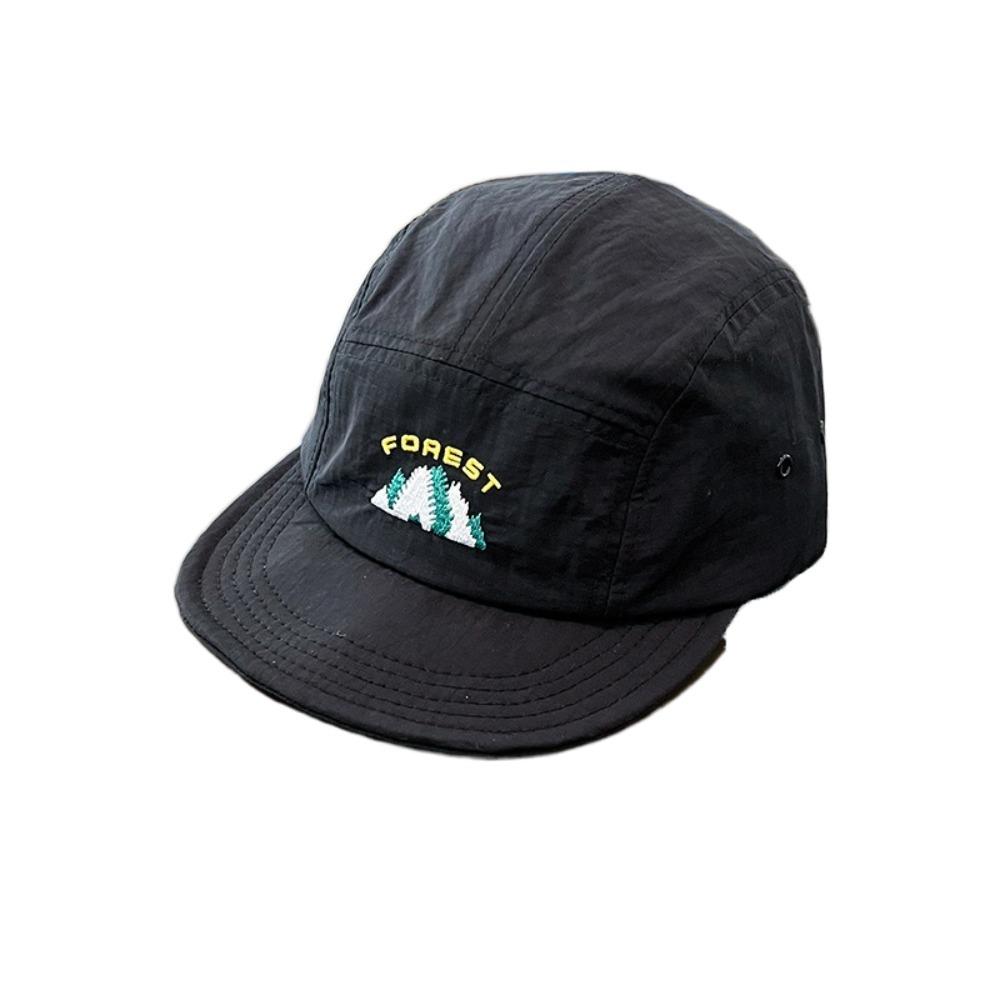 Solid Color Sun Hat Quick-Dry Peaked Cap Versatile Short Brim Baseball Cap  Fishing