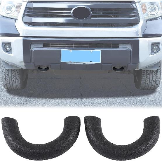

Aunginsy Front Bumper Tow Hook Covers Compatible with Toyota Tundra 2007-2021 Pickup Truck Front Bumper Tow Trailer Hitch Receiver Cover Towing Hitch чёрный
