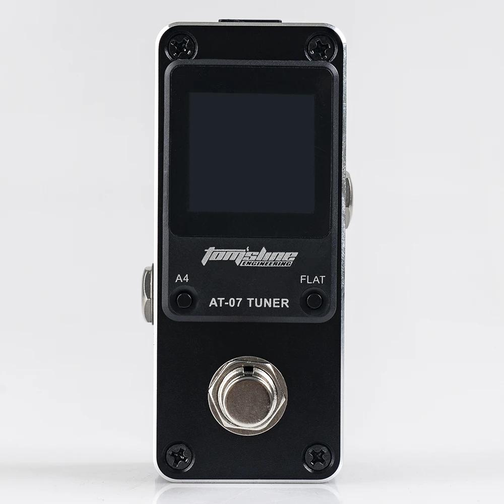 AROMA AT-07 Mini Foot Tuner Guitar Effect Pedal Guitarra Chromatic Tuning Metal Shell HD Display Guitar Parts & Accessories