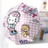 1pc Hello Kitty Roundel Umbrella with Plastic Handle,Suitable for All Seasons Home Travel Outdoor UmbrellaSanlio353