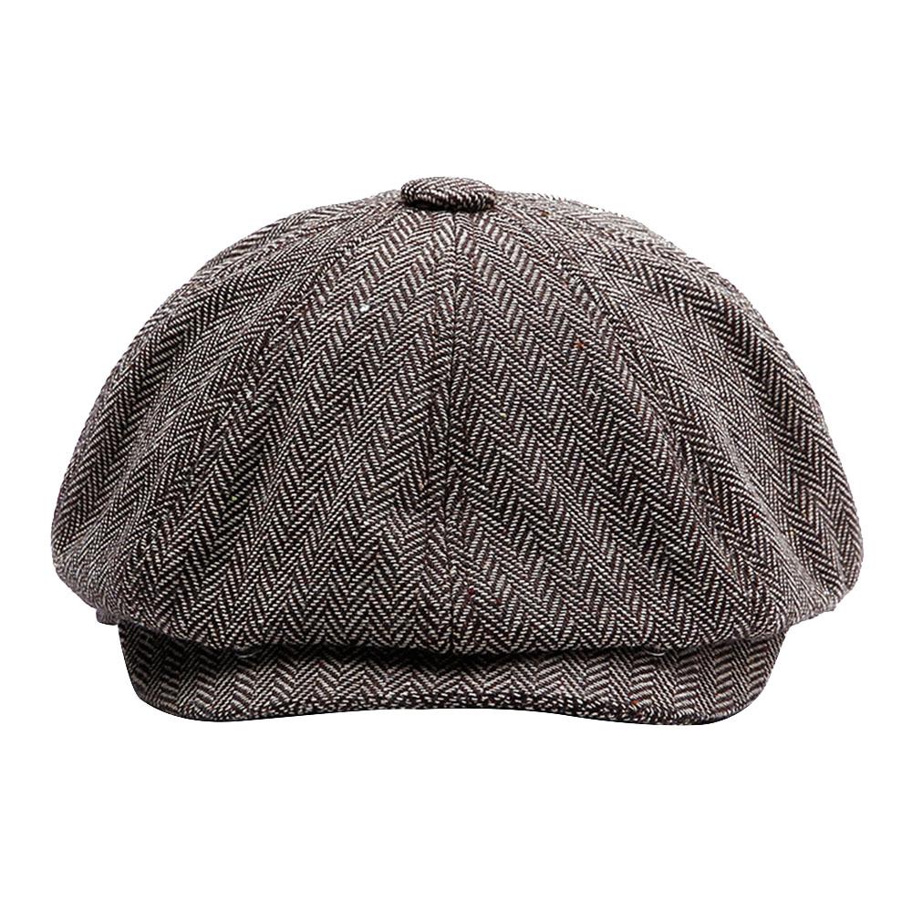 Cappello Bakerboy Stile Gatsby Cappello Da Uomo In Tweed Spina Di Pesce - Stile Peaky Blinders, Newsboy, Gatsby, Berretto Piatto Berretto Gatsby Uomo