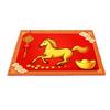 New Year Horse Doormat 2026 Year of The Horse Floor Mat Red Chinese Style Absorbent Anti-Slip Rug for Home Entrance Kitchen Spring Festival Decor