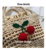 2024 Trendy Handmade Woven Beach Crossbody Straw Bag for Women