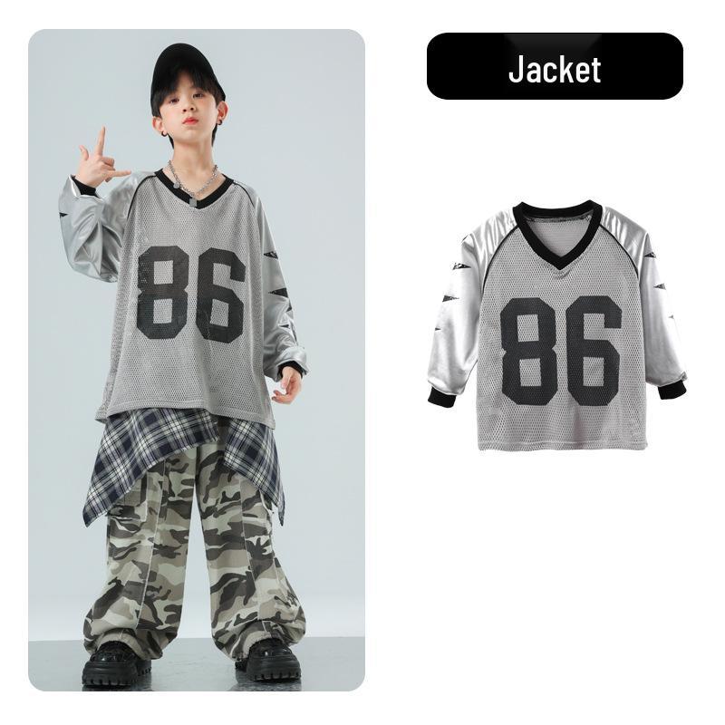 Hip Hopové tanečné oblečenie pre deti - Trendy Streetwear dresy pre chlapcov a dievčatá