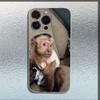 Cute Funny Monkey  Phone Case For iPhone 16,15,14,13,12,11 Plus,Pro,Max,XR,XS,X,Plus,SE,Mini Transparent Soft Cover