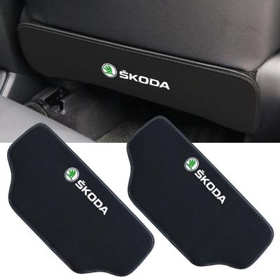 WBWO5 Housse de Protection Anti-Coup de Pied pour Dossier de Siège de Voiture Accessoires Auto pour Octavia Superb Rapid Kodiaq Karoq Fabia Kamiq Enyaq Citigo Vision