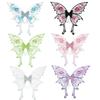 Semi-Transparent Mesh Butterfly Wings Floral Embroidered Angel Wings  Cosplay Performance