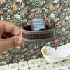1:12 Dollhouse Miniature Wooden Barrel Washboard Brush Three-Piece Set Laundry Scene Micro Landscape Ornaments Pretend Play Toys