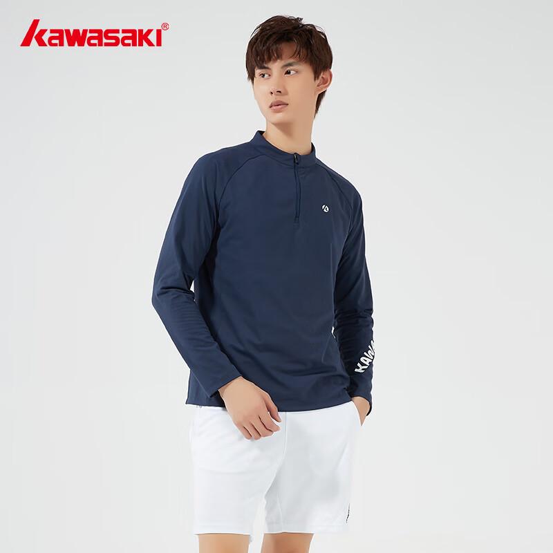 

Kawasaki Men s Badminton Long Sleeve Knit T-Shirt A1435 XL