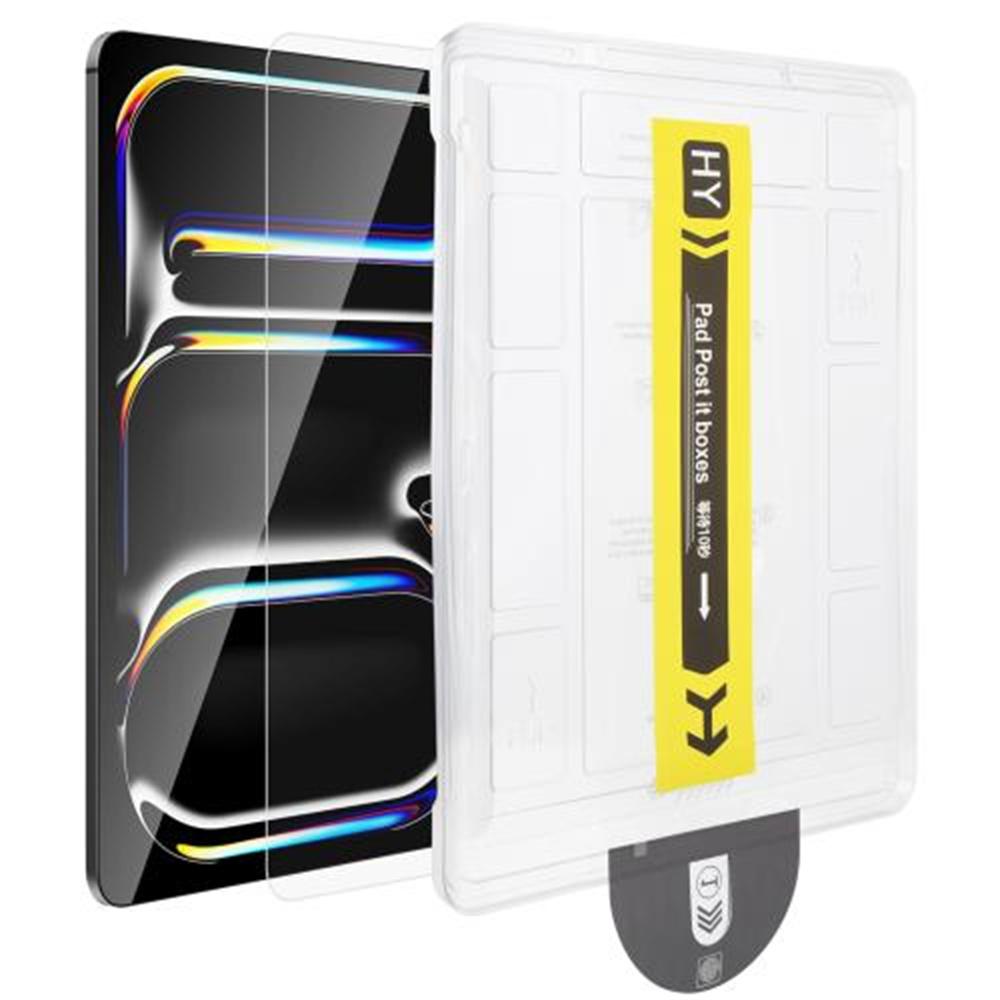 For iPad Pro 13 (2024) Screen Protector Tempered Glass HD Film with Automatic Dust Removal Tool