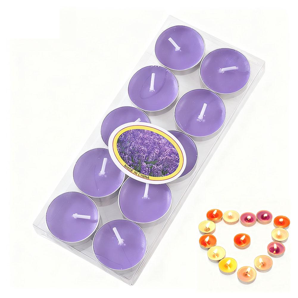 10Pcs Romantic Tea Candle Decorations Smokeless And Odorless Candles Wedding Supplies Romantic Decor Creative Love Candle