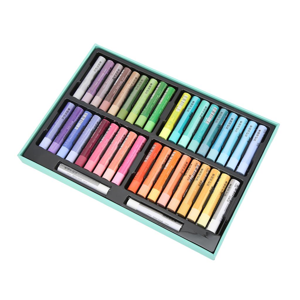 Oil Pastels Write Smoothly Bright Colors Waterproof Durable 36 Colors Pastels Art Supplies for Graffiti Painting