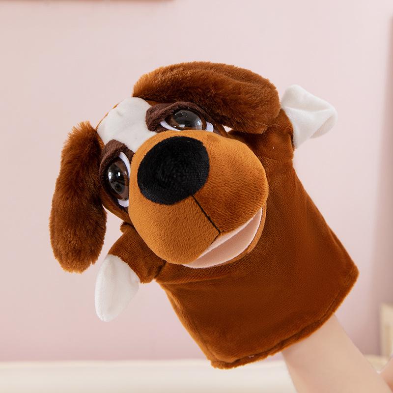 Hand Puppet Toy Animal Hand Soothing Doll Show Lion Can Open Mouth Animal Doll Kindergarten Lecture Props