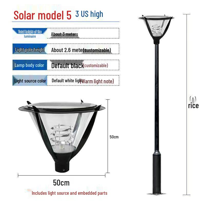 Waterproof Solar LED Landscape Light for Courtyard, Park, and Villa