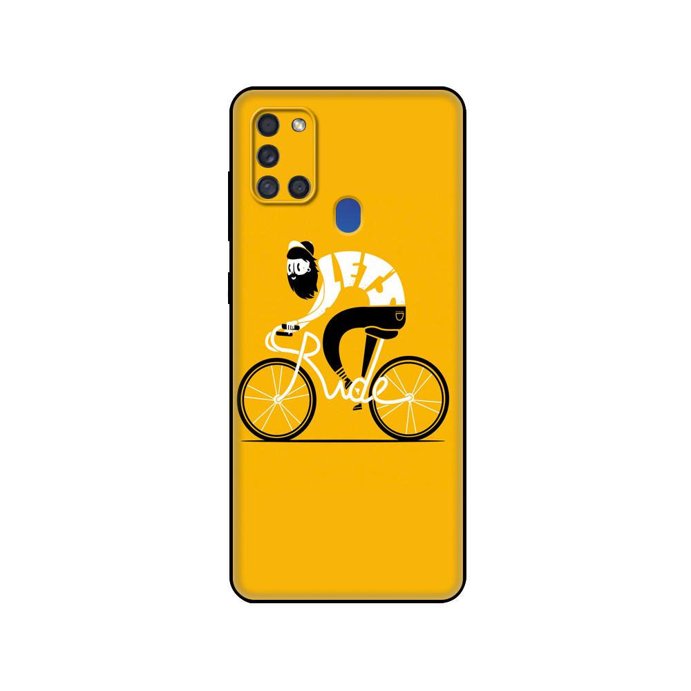 Black Tpu Case For Samsung Galaxy A50 50S A30S A10 A01 A11 A21S A31 A41 A51 A71 M21 M30S S10 LITE Cover BIKE CYCLING Art