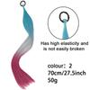 Long Straight Dyed Golden Ponytail Wig Synthetic Ponytail Wig Female Wig Shiny Heat-resistant Easy To Wear Party Use