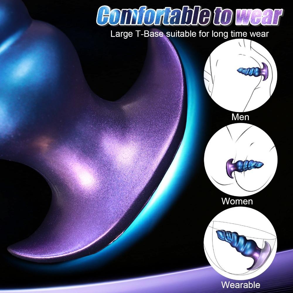Anal Plug Silicone - Gradual Anal Trainer Kit for Men Women, Soft Butt Plug for Prostate Massage & G-Spot Stimulation, Adult Sex Toy