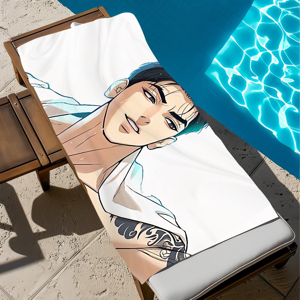 Classic Comic J-Joo-o J-jaekyung Towel Beach Quick Dry Soft Pool Towels Gift for Travel Gym Shower Camping sports