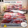 3Pcs Bedding Set 3D Printed Down Comforter Cover Set 1Pc Down Comforter Cover 2Pcs Pillowcases Without Core Ultra-Soft