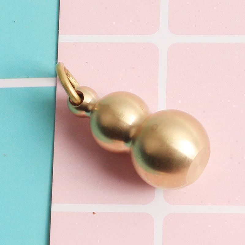 Brass Gourd Keychain with Woven Rope for Men and Women