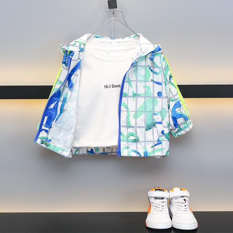 

Autumn 2025 Boys Sun Protection Jacket for Outdoor Sports 90 cm