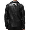 Men's Leather Jacket Spring And Fall Leather Jacket Handsome Horizontal Zipper Biker Suit Large Size Jacket