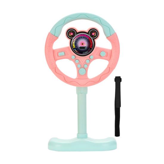 

Діти Стояче кермо Іграшка На задньому сидінні Симулятор водіння автомобіля Кермо Інтерактивна музична іграшка Малюки Хлопчики Дівчата Удавайте, що кермує Навчальне колесо A рожевий