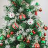 Holiday Ornament Set 42PCS Christmas Ball Set, Seasonal Tree Accents with Hanging Gift Decorations Strings, Shatterproof Plastic for Home Party