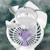 Handheld Fan Portable,  Hand Held Fan Rechargeable Battery, Personal Desk Table Fan With Base, For Travel, Outdoors, Hiking, Camping