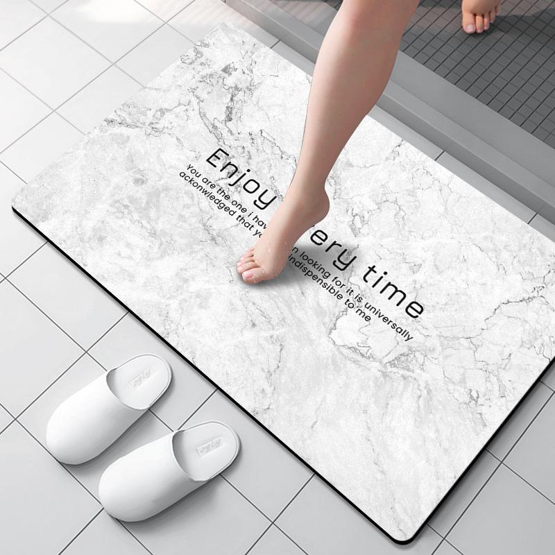 

Diatom Mud Cushion Moisture-wicking Mat Marble Kitchen Foot Pad Bathroom Door Slip-resistant Moisture-wicking Mat Bathroom 30 * 40CM