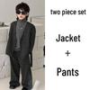 Boys' Spring & Autumn 2025 Fashion Flower Suit Set for Events