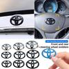 Logotipo 3D de Carro Para série Toyota Grelha Frontal Capô Emblema Traseiro Para-choque Traseiro Porta-malas Emblema Corolla Camry RAV4 Hilux Yaris