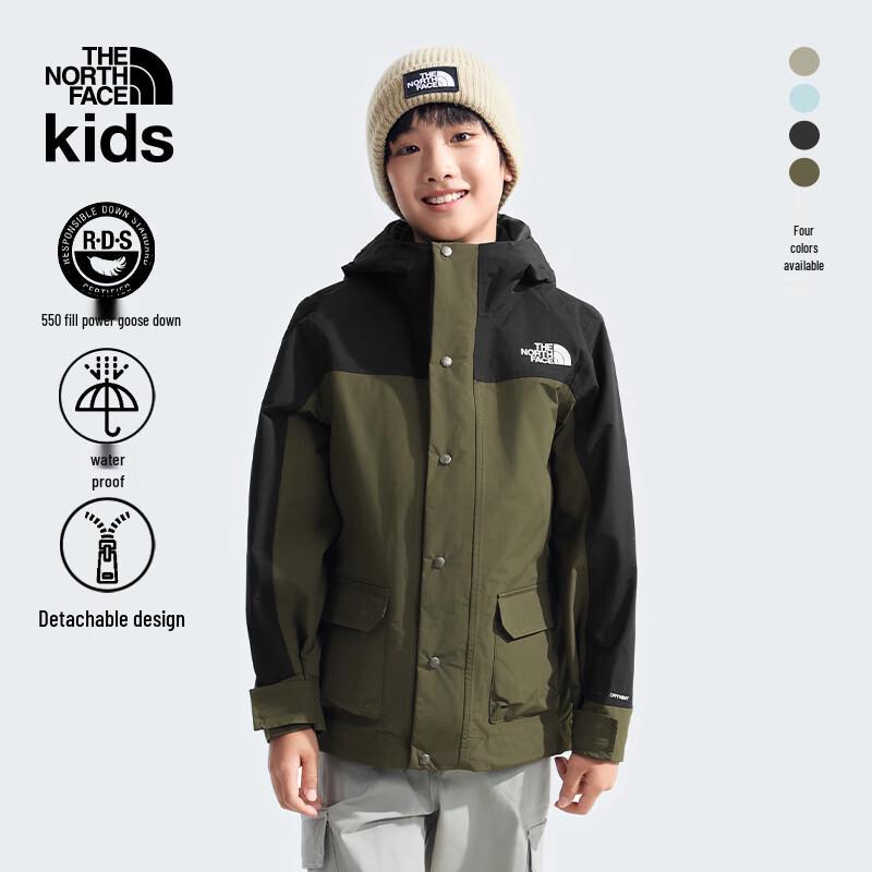 THE NORTH FACE Kids  3-in-1 Waterproof Jacket with Down Vest 140 M