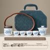 Xunyi Mutton Fat Jade Ceramic Kung Fu Tea Set