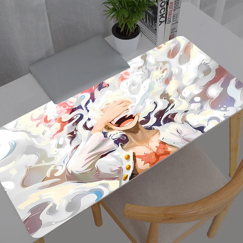 Kawaii Mouse Pad One Piece Luffy Anime Durable New Gabinete Gamer Computer Desk Mat Keyboard Gaming Accessories Mousepad