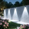 Waterproof RGB Wall Light Wall-Mounted Solar Ambient Lighting Wall Lamp  Exterior House Decor