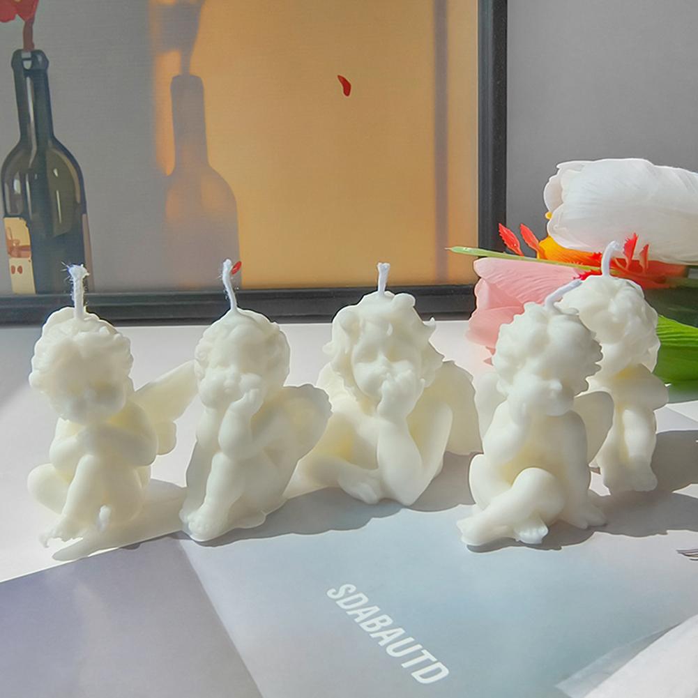 Premium Siliconen Engel Kaars voor Knutselprojecten en Huisdecoratie