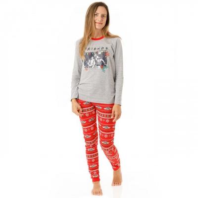 Womens/Ladies Christmas Long Pajamas Set