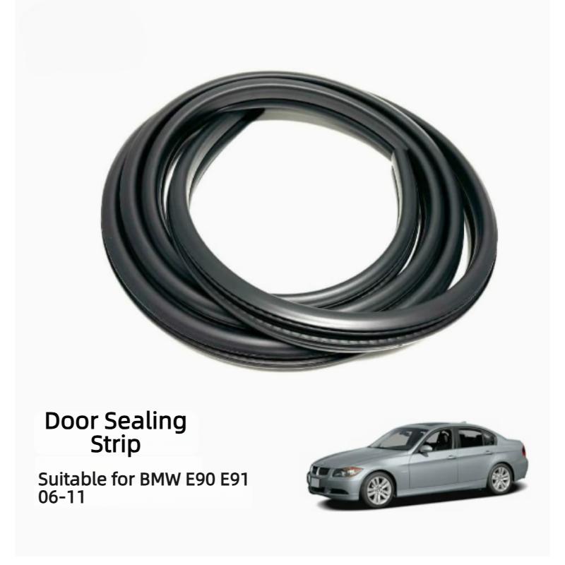 For BMW E90/E91 2004-2011 Front Door Body Strip Seal OE 51727247258 High-Quality Black Rubber Easy To Use