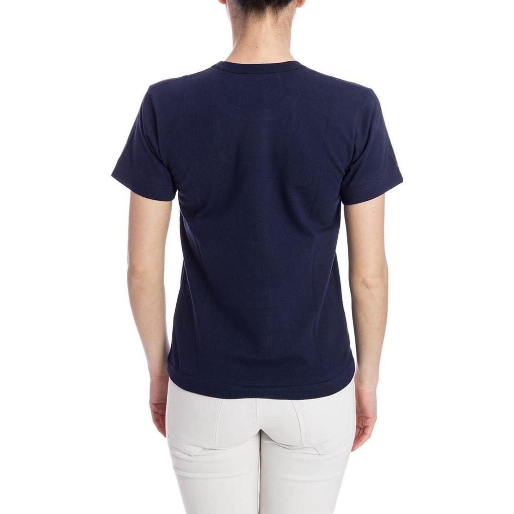 Comme des Garçons PLAY (WMNS) COMME Des GARCONS PLAY Double Hearts Logo Tee 'Navy' Women's AZ-T225-051-2