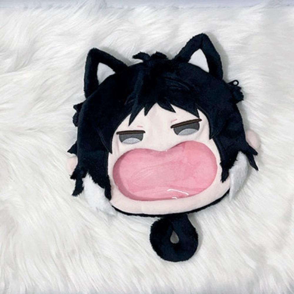 

Плюшевая сумка Bungou Stray Dogs Рюноскэ Акутагава Игра Аниме Косплей Милая Сумка через плечо Мультяшная Фигурка Мягкие Игрушки 18X19CM