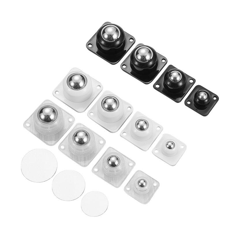 Universal Silent Swivel Chair Caster – Small Adhesive Roller Wheels