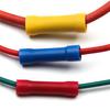 100PCS Bag Pack Fully Insulated BV Butt Splice Connectors, Long Tube Wire Joint Cold Crimp Cable Splices Terminals