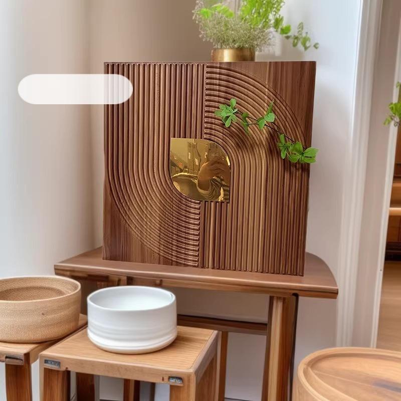 50x50cm 3D Embossed PVC Wall Panel Waterproof Thick Background Decorative Board No Adhesive
