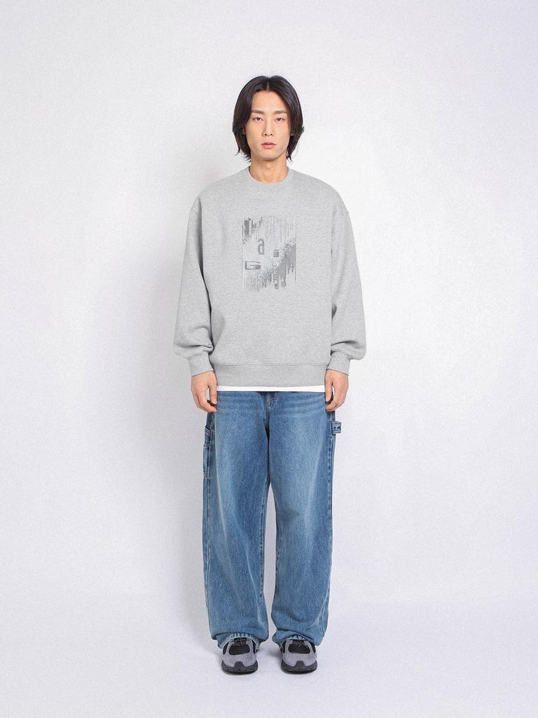 GAINSBORO Digital Logo Sweatshirt_Melange Grey